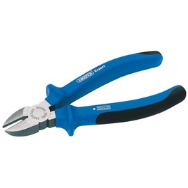 Draper 68890 Heavy Duty Soft Grip Diagonal Side Cutter, Blue, 130 mm Length