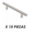H&G Jaladera En Barra Moderna Paq De 10 Acero Inox
