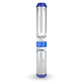 Granular Activated Carbon Water Filter Cartridge Standard 2.5 x20 10 Micron 4 Pack