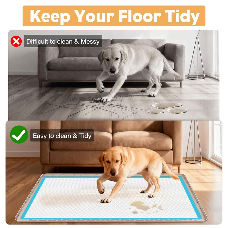 Lanstics 50" x35" Pee Pad Holder for Dog Puppy Pad