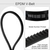 sourcing map 3 Pcs AX60 EPDM V-Belt, Raw Edge Cogged