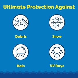 In The Swim Swimming Pool Winterization Bundle: Includes a 18' Round Economy Swimming Pool Winter Cover, 7.5k Gallon Pool Winter Closing Kit, and 4'x4' Air Pillow