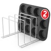 Stock Your Home White (2 Pack) Steel Baking Pan Organizer