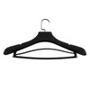 DEDU Suit Hangers for Men 30 Pack Width 17.7", Black