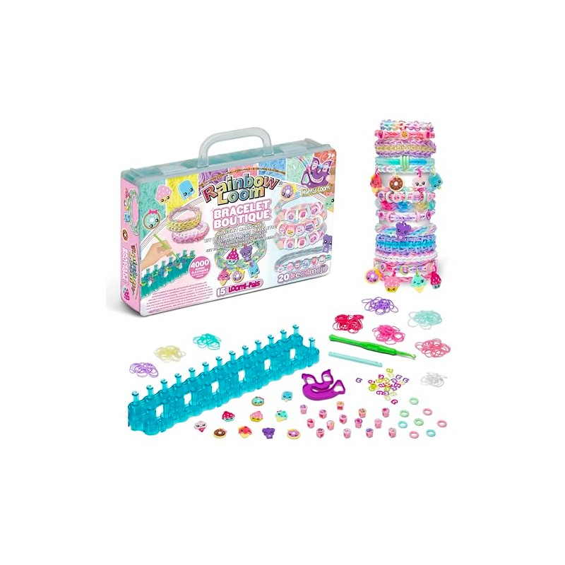BANDAI - Rainbow Loom Boutique - Automatic Rubber Bracelet Making