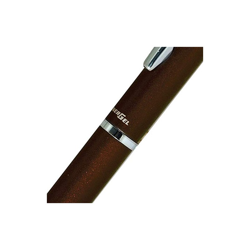 Pentel Energel Philography Rollerball Pen - Brown Barrel with Gift