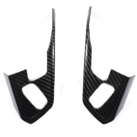 Unbranded ABS Carbon Fiber Steering Wheel Button Cover Trim For Corvette C8 2020-2025