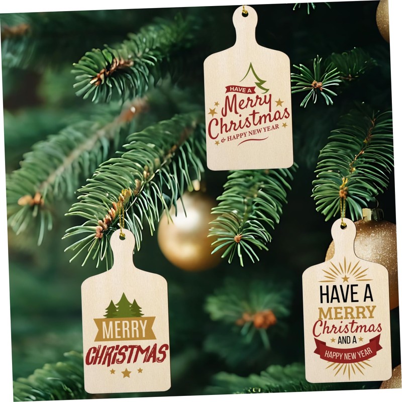 Operitacx 6pcs Wooden Mini Cutting Board Blanks DIY Chopping Board