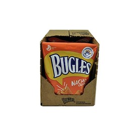 Bugles Nacho Flavored Corn Snack, 3 oz, 6 Count
