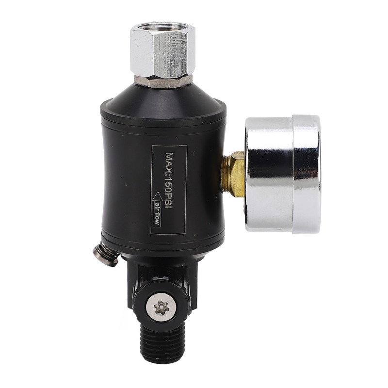 Air Pressure Regulator Filter Pneumatic Adjusting Valve with Gauge for