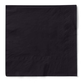 Tissue Napkin 3-Ply Absorbent Ideal for Parties and Catering 33 x 33 cm Pack of 100 Black