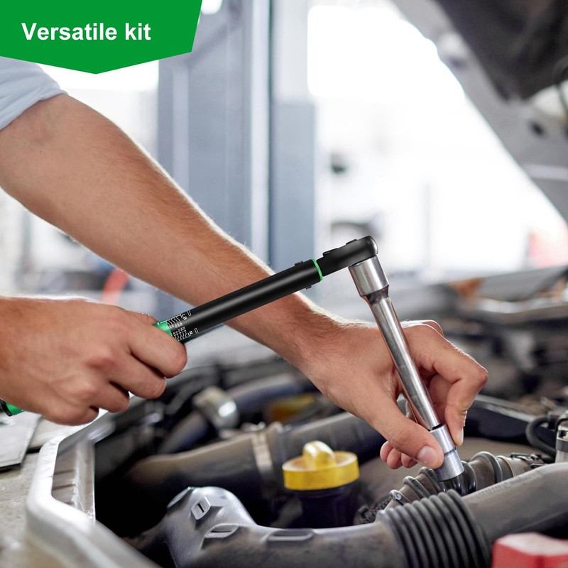 Uharbour Torque Wrench Set 1/4 Drive with Bits and Extension