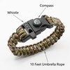 8-Pack 3-in-1 Emergency Survival Bracelet with Whistle and Compass, Survival