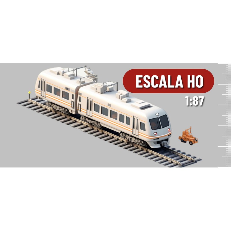 Iberplace IH01256 4 Miniature Construction Vehicles, Scale H0, Figures, Scale