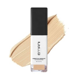 Emani HD Corrective Liquid Mineral Concealer with Vitamin C & Hyaluronic Acid, Full Coverage for Face, Cruelty-Free & Vegan, Fair