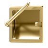 Gatco 753 Recessed Pivoting Toilet Paper Holder, Wall Mounted, Heavy