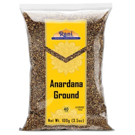 Rani Anardana (Pomegranate) Ground, Indian Spice 3.5oz (100g) ~ All Natural | No Color | Gluten Friendly | Vegan | NON-GMO | Kosher | No Salt or fillers | Indian Origin