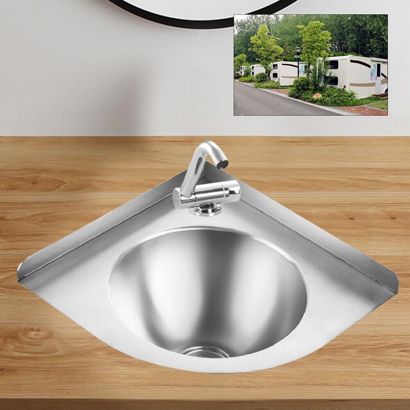 RustyVioum Caravan Camper Hand Wash Basin, Boat RV Caravan Camper
