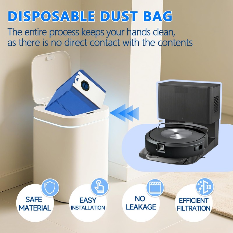 SunDiss 2 Pack 6L Disposable Dust Bag Compatible with bObsweep