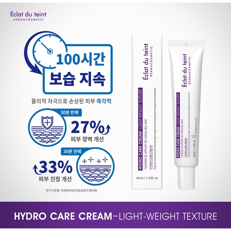 Eclat Dutin Hydro Care Cream 40ml Moisture Regenerating Cream +