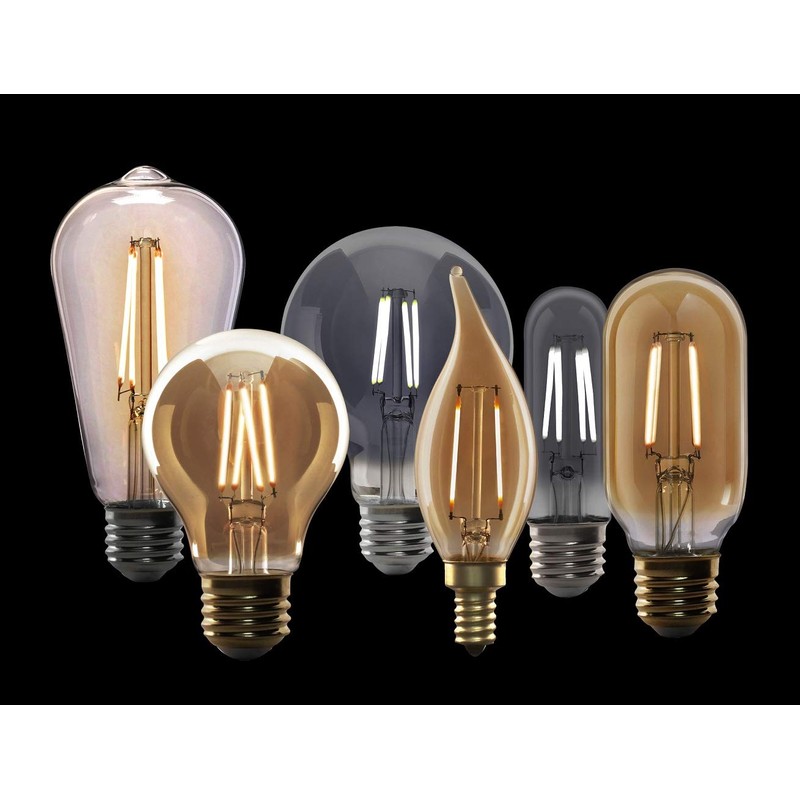 Feit Electric Vintage Exposed Filament Amber Glass LED ST15 with