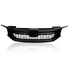 DOTCOM Honeycomb Mesh Front Bumper Upper Grille Grill Compatible with