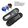 23g Steel Tip Darts Set for Dartboard,Professional Black Coated Brass