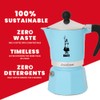 Bialetti Rainbow Caffettiera Colorata, Alluminio, Azzurro, 3 Tazze, Light Blue,
