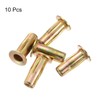 uxcell 5/16-18 Multi-Grip Rivet Nuts, 10pcs Pre-Bulbed Shank Flat Head