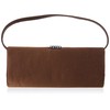 fashion-formel Ladies Satin Evening Clutch Bag, brown