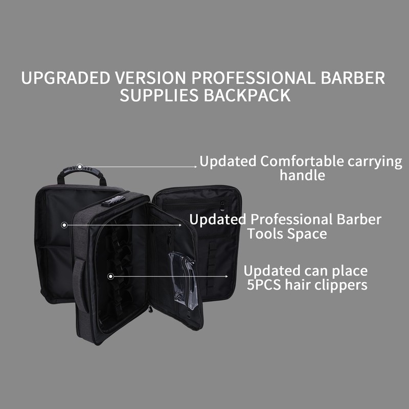 Barber Supplies bag backpack for Barber,Handcrafted with Premium Materials,Large Capacity,Water