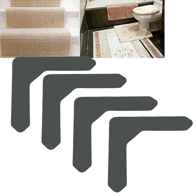 16pcs Anti Slip Rug Tape Reusable Washable Prevent Sliding Double