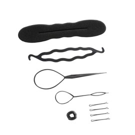 Hair Braiding Tools, Hair Styling Accessories for Hairstyles, Hair Bun Maker, Braiding Styling Disc Twist Tools, Suitable for Wedding or Party (No. 2 9PCS)