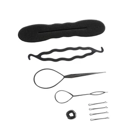 Hair Braiding Tools, Hair Styling Accessories for Hairstyles, Hair Bun Maker, Braiding Styling Disc Twist Tools, Suitable for Wedding or Party (No. 2 9PCS)