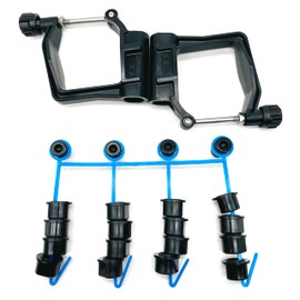 OHIY Concept2 Scull Oarlock Kit with Black Pitch Bushings for 1/2 in Rigger Pin, 466