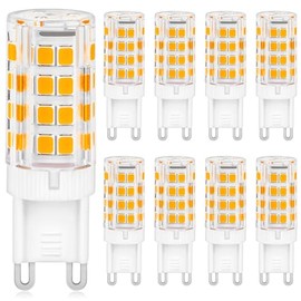 YIIFELL G9 LED Lampe Warmwei? 3000K, G9 Glhbirne 5W Ersatz Fr 30W-40W Halogenlampe, G9 LED Leuchtmittel 500LM, led g9 warmweiss, kein Flackern, Nicht Dimmbar, 360 Abstrahlwinkel, AC 220-240V, 8er Set
