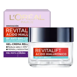 Gel Crema L'oreal Paris Acido Hialuronico Anti Brillo 50ml