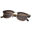 grinderPUNCH - Polarized Hamilton Premium Club Half Frame Sunglasses Tortoise
