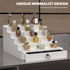 upcessory Cologne Organizer for Men, 5 Tier White Cologne Shelf,