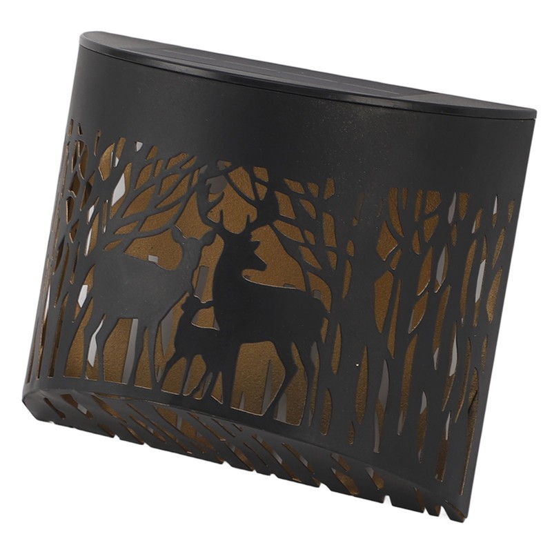 Outdoor Wall Light Solar Powered Wall Mounted Plastic and Iron