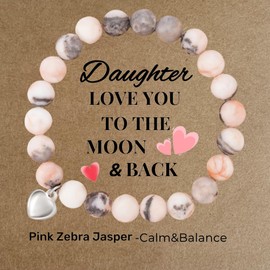 Daughter Gifts - Thoughtful Daughter Birthday Gifts, Gifts for Daughter, Gifts for Daughters Adult, Meaningful Gift for Daughter with Butterfly Decor (Pink, Daughter)