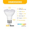 Flaspar PAR20 LED Bulbs 75W Equivalent, 3000K Warm White, 8W
