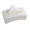 Iseto, Tissue Case, Bow, Woody White, Approx. 4.6 x 9.1