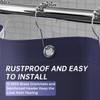 AmazerBath Navy Blue Shower Curtain, Thick PEVA, Heavy Duty Waterproof