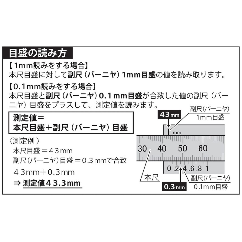 Niigata Seiki SK Plastic Caliper Quick Scale 3.9 inches (100
