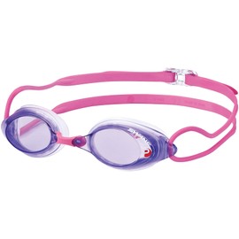 SWANS SRX-NPAF LPRCL Swimming Goggles, Made in Japan, Light Purple Clear, Racing, Cushioned, Fina Certified