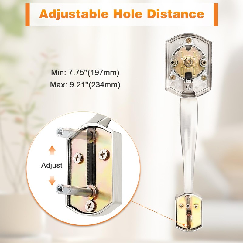 Probrico Smart Keyless Entry Door Lock Deadbolt,Front Door Handleset with