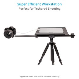 PROAIM Universal Laptop Workstation for Tethered Shooting. Size 16x13” Fits All Laptops, Quick C-Stand Adapter. Complete Safety – Anti-Slip Mat. Efficient & Compact – Use Indoor/Outdoor (WS-03)