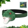 Nitigo Dinosaur Headlamp: LED Flashlight with Roar & Silent Modes, T-Rex Dinosaur Toy, Perfect for Camping, Ideal Gift for Boys, Girls, and Adults this Valentine's Day