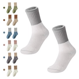 Super Warm and Cozy Kids Merino Wool Walking Socks - 1 Pair of Winter Hiking Thick Crew Boot Socks for Toddlers, Boys and Girls - Heavy Thermal Cabin Gift Socks (UK, Age, One Size, L, White)